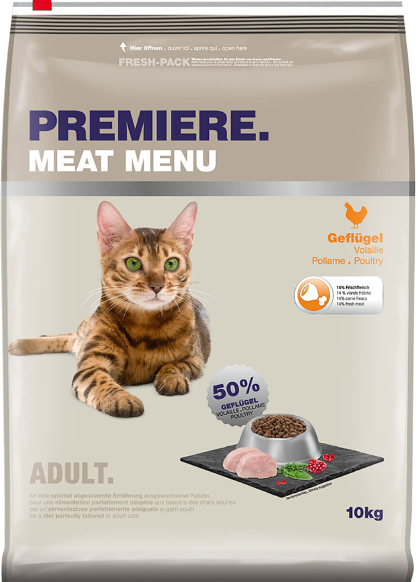 Premiere Meat Menu per Gatto Adult con Pollame 10KG