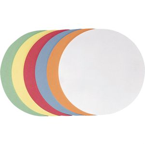 Franken Moderationskarten UMZS 10 99, 300 Stück, selbstklebend, rund, farbig sortiert, Ø 9,5 cm