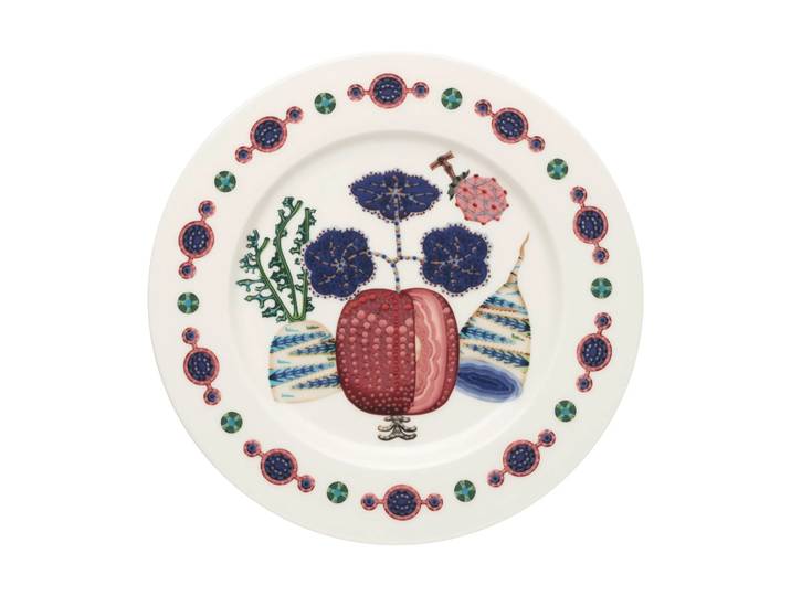 Iittala Assiette Taika Sato Ø22 cm Blanc-multicolore