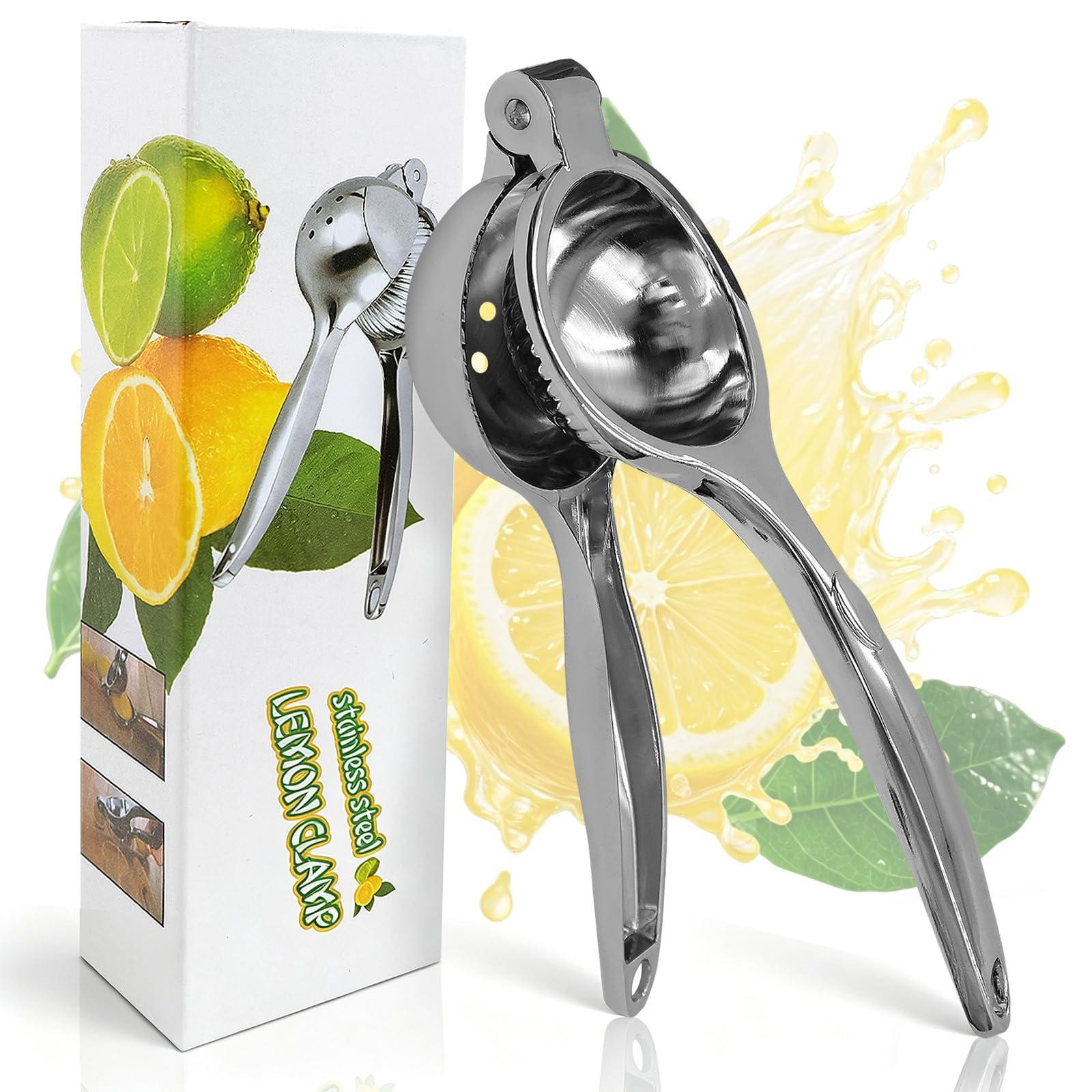 Dripio Handpers voor citrusvruchten, zilverkleurig
