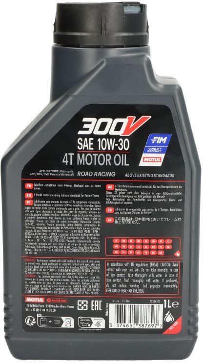 Motoröl 4T MOTUL 300VRR 10W30 1L