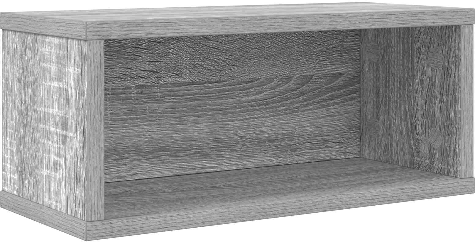 vidaXL Rack de rangement pour CD Sonoma gris 40 x 17 x 17 cm