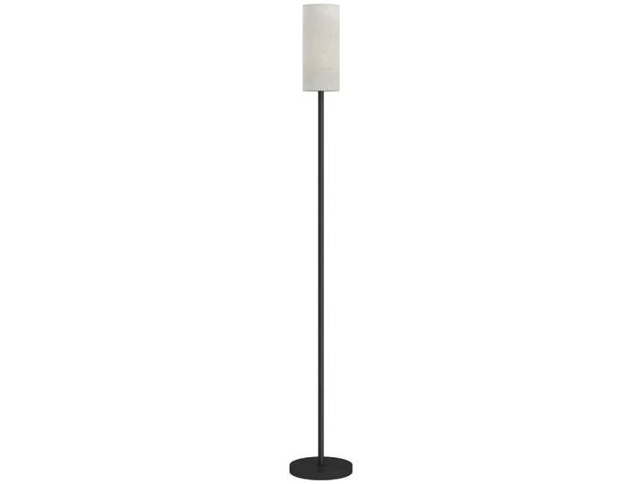 Homcom Stehlampe, Stehleuchte mit Lampenschirm aus Stoff, E27 Fassung Weiß, Schwarz, Metall, 22x163x22 cm, Lampen & Leuchten, Innenbeleuchtung, Stehlampen