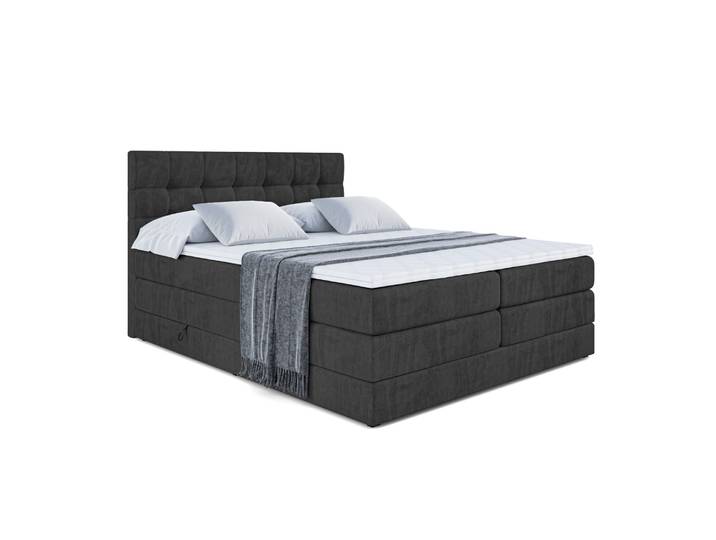 Boxspringbett BERO KING 140x200 cm Schwarz - Casablanca 2316