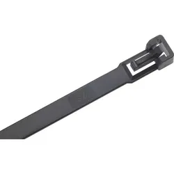 Kabelbinder Nylon schwarz 280 x 7,5mm, 100 Stück lösbar