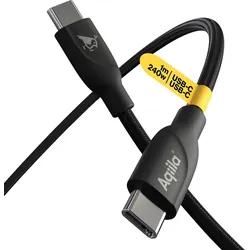 AQIILA B2BD867 - Lade-/ Sync- Kabel, USB C Stecker > C Stecker, 1 m
