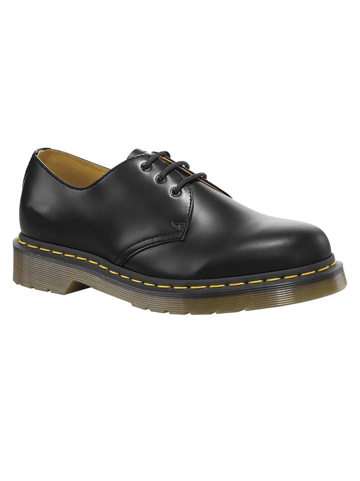Dr. Martens Leder-Schnürschuhe in Schwarz - 39
