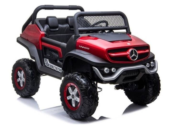 BoGi Elektro-Kinderauto Mercedes UNIMOG XXL 2-Sitzer Elektroauto Kinderfahrzeug 4x45W 12V 14Ah