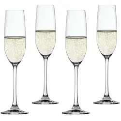 Spiegelau Salute Sektgläser 4-er Set, Weingläser, Transparent