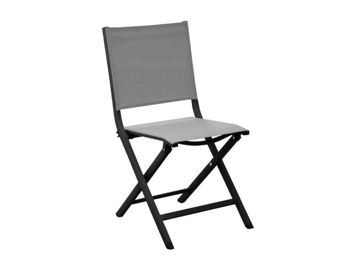 Chaise jardin pliante en aluminium Thema graphite perle