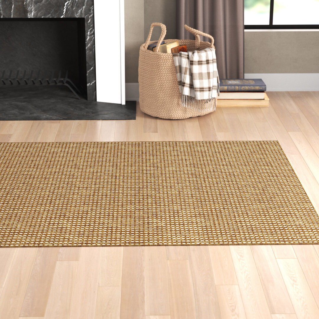 Three Posts Babson Rectangle Indoor / Outdoor Area Rug Brown Rectangle 160 x 230cm