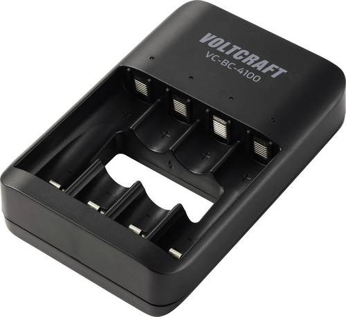VOLTCRAFT VC-BC-4100 Rundzellen-Ladegerät NiMH, NiZn, LiIon Mignon (AA), Micro (AAA)