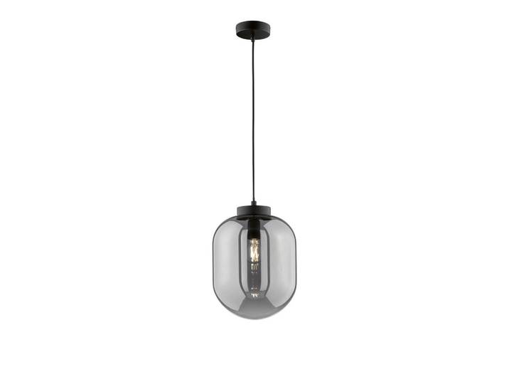Fischer & Honsel Hängeleuchte Regi, Schwarz, Metall, Glas, 140 cm, Lampen & Leuchten, Innenbeleuchtung, Hängeleuchten, Pendelleuchten