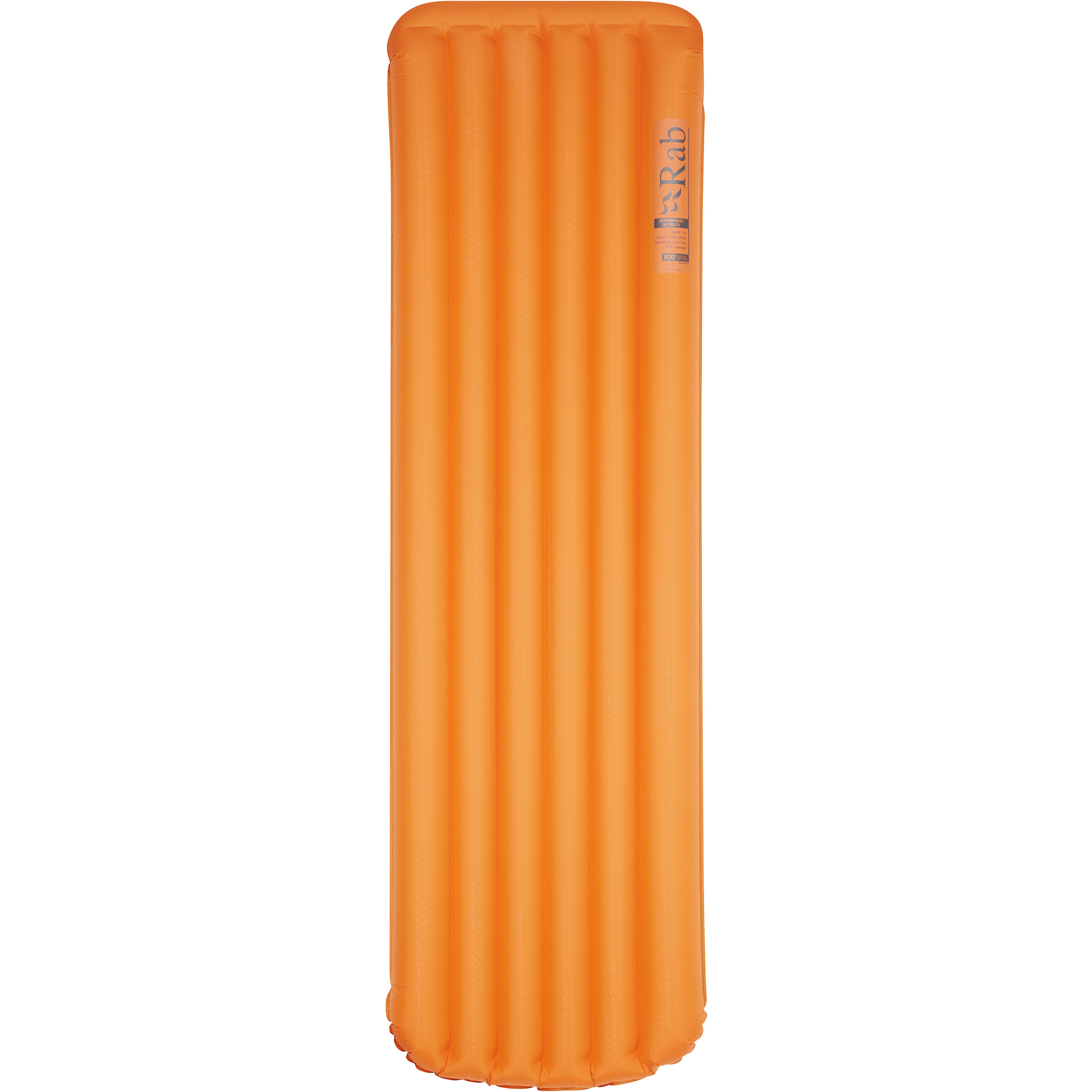 Rab Hypersphere Ultra 7.5 Isomatte orange Größe 196x64cm Trekking Daune | imprägnierte Daune