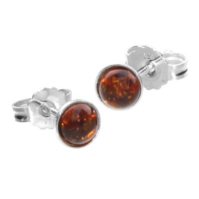 Paar Ohrstecker OSTSEE-SCHMUCK "Ostsee-Schmuck Ohrstecker Classic 5 mm Ohrstecker Classic 5 mm", weiß, Ohrringe, Damen, 6mmrund, Silber 925 (Sterlingsilber)