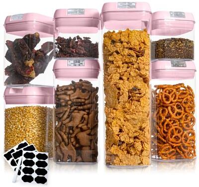 Cheer Collection 7-piece Stackable Airtight Food Storage Container Set