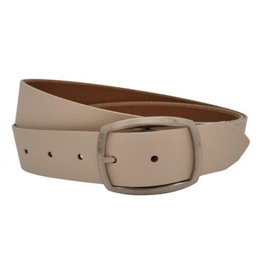 Ledergürtel ANNAMATONI "AnnaMatoni Ledergürtel Lui Ledergürtel Lui", Damen, Gr. TW80 - 95cm Gesamtlänge, beige (creme 105), 100% Leder, Gürtel Ledergürtel