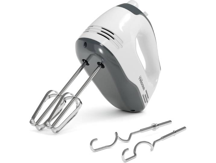 Tristar MX-4203 - Handmixer 200W - 5 snelheden - RVS kloppers en deeghaken - Wit