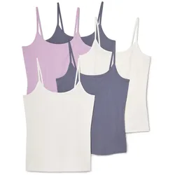 Tchibo - 5 Spaghetti-Hemdchen - Damen - Gr. XS - blau