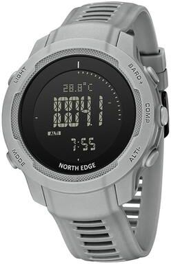 Everyday Crate NORTH EDGE VERTICO Outdoor Sports Watch Carbon Fiber Digital Hiking Watch With Altimeter Compass grey