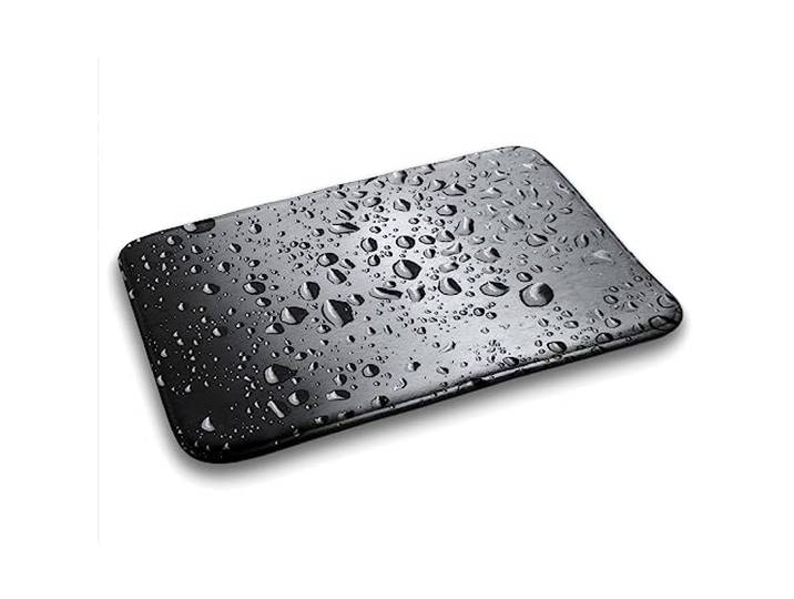Tulup 75x45 cm Badteppich Schutz des Bodens Dekoration Badezimmer Matte Schlafzimmer Wasserdicht Wasser Weich - Grau