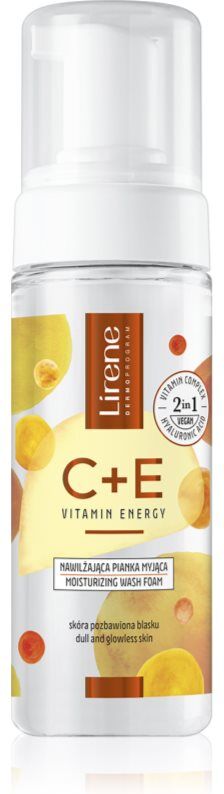 Lirene Vitamin Energy C+E hydrating cleansing foam with vitamins C and E 150 ml