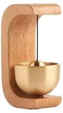 Discount Dollar Deals Entrance Door Bell Pendant Home Decor Brass Wind Chimes Wireless Jingle Bell beech