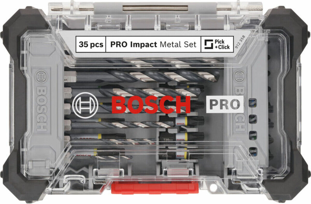 Bosch PRO Impact Schrauberbits und Metallbohrer Set, 35-tlg. (2608521U81)