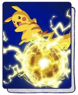 Northwest Pokemon Electro Shock Silk Touch Sherpa Throw Blanket