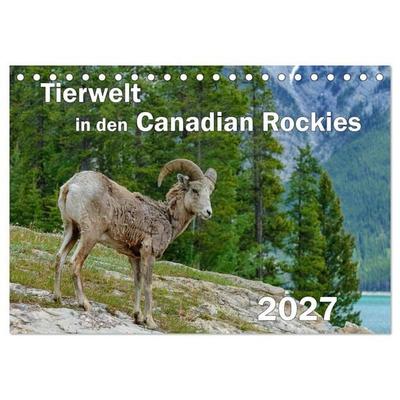Tierwelt in den Canadian Rockies (Tischkalender 2027 DIN A5 quer), CALVENDO Monatskalender