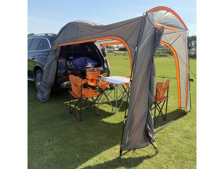 Tente de voiture pour loisirs en plein air, auvent arrière pour SUV, tente de camping pour voyages en voiture, protection contre la pluie et le soleil, tente de voiture pour voyages et tourisme