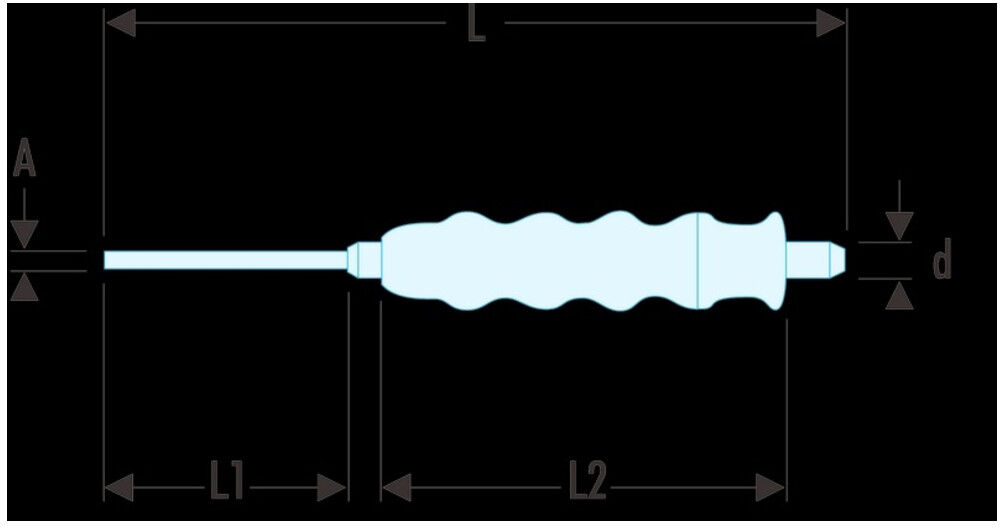 Facom Körner mit Handgriff Spitze 2,5 mm (255.G2.5)