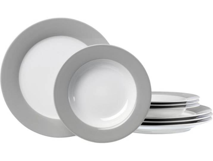 Geschirr-Serie Doppio Grau - Tafelservice 12tlg. Doppio grau
