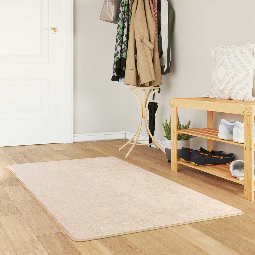 17 Stories Machine Tufted Area Rug Cream Runner 100cm x 350cm