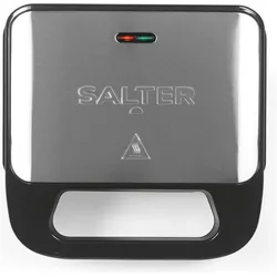 Salter EK6665VDE 3 in 1 Snack Maker, Waffeleisen, Schwarz, Silber