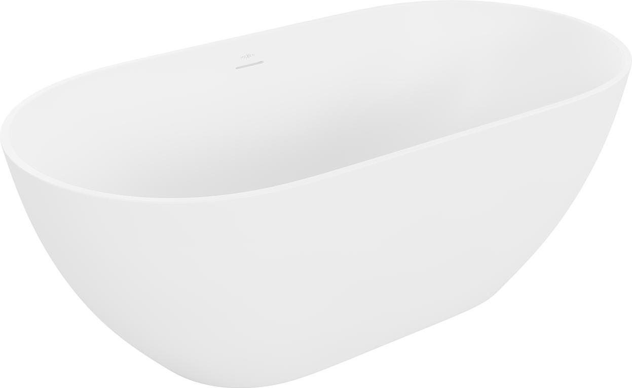 Mexen Rimini freistehende Badewanne aus Konglomerat 150 x 75 cm, matt weiß - 57241507500