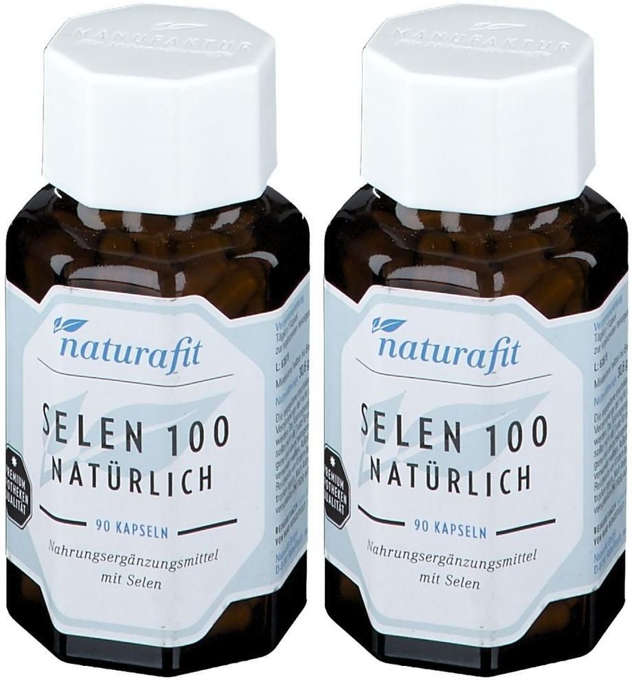 Naturafit Selen 100 natürlich Kapseln 2x 2x90 St