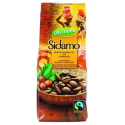 dennree Sidamo-Röstkaffee gemahlen bio 250g