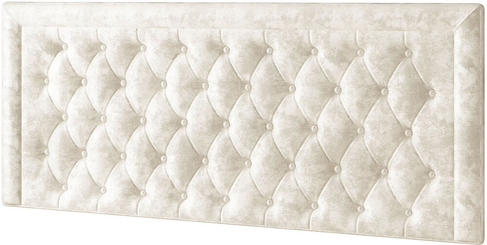 Rosdorf Park Scarborough Upholstered Headboard Cream Kingsize (5')