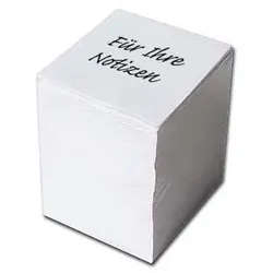 Notizzettel 9.7 cm  x 9.7 cm weiß