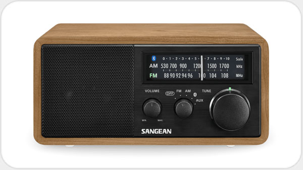 Sangean WR-11 BT analoges MW UKW Bluetooth-Tischradio *weiss* SG99582
