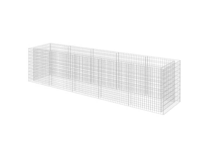 RJPLMFV Hochbett, Gabion, verzinkter Stahl, 450 x 90 x 100 cm Beetumrandung, stabil und langlebig, gefüllt mit Steinen und Kies, geschweißt