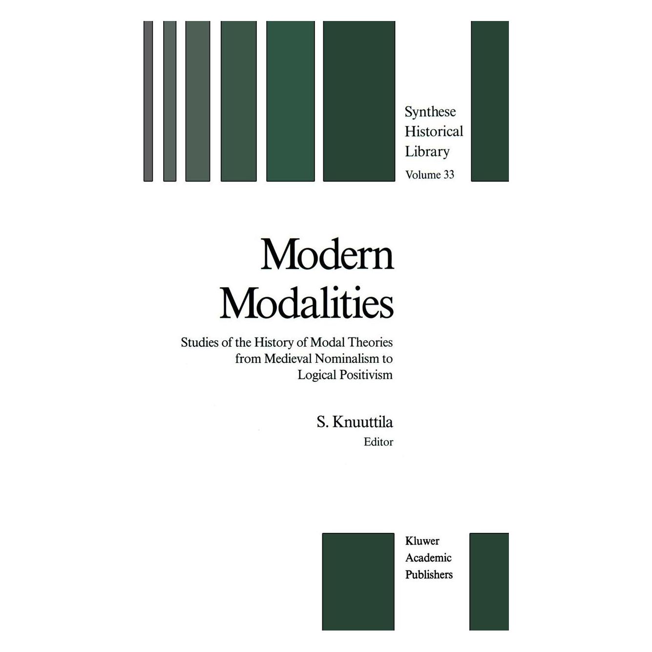 Springer Modern Modalities (Englisch, Hardcover, Lilli Alanen, S. Knuuttila, Simo Knuuttila) (9789027726780)