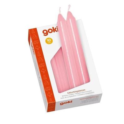 Geburtstagskerzen Set / 10 Stück / Rosa