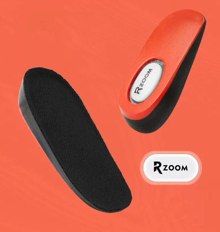 INF PU Erhöhung Einlegesohlen, Mesh, GEL, RZOOM, Schwarz-Rot, 2 Stück M