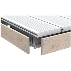 TraumGarten WPC Terrassendiele Abschlussleiste DREAMDECK BiColor Sand