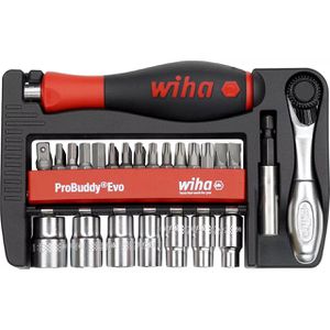 Wiha Bitset ProBuddy Evo, 46960, 40-teilig, Schlitz, Kreuz, Torx, Steckschlüssel
