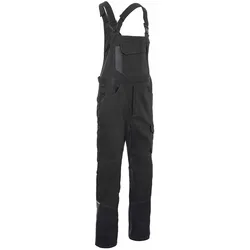 Latzhose "ICONIQ PRO" - 60 - kurz, 60-kurz - schwarz/grau