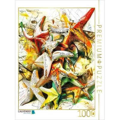 CALVENDO Puzzle Farbsymphonie der Seesterne | 1000 Teile Lege-Größe 64x48cm Foto-Puzzle für glückliche Stunden