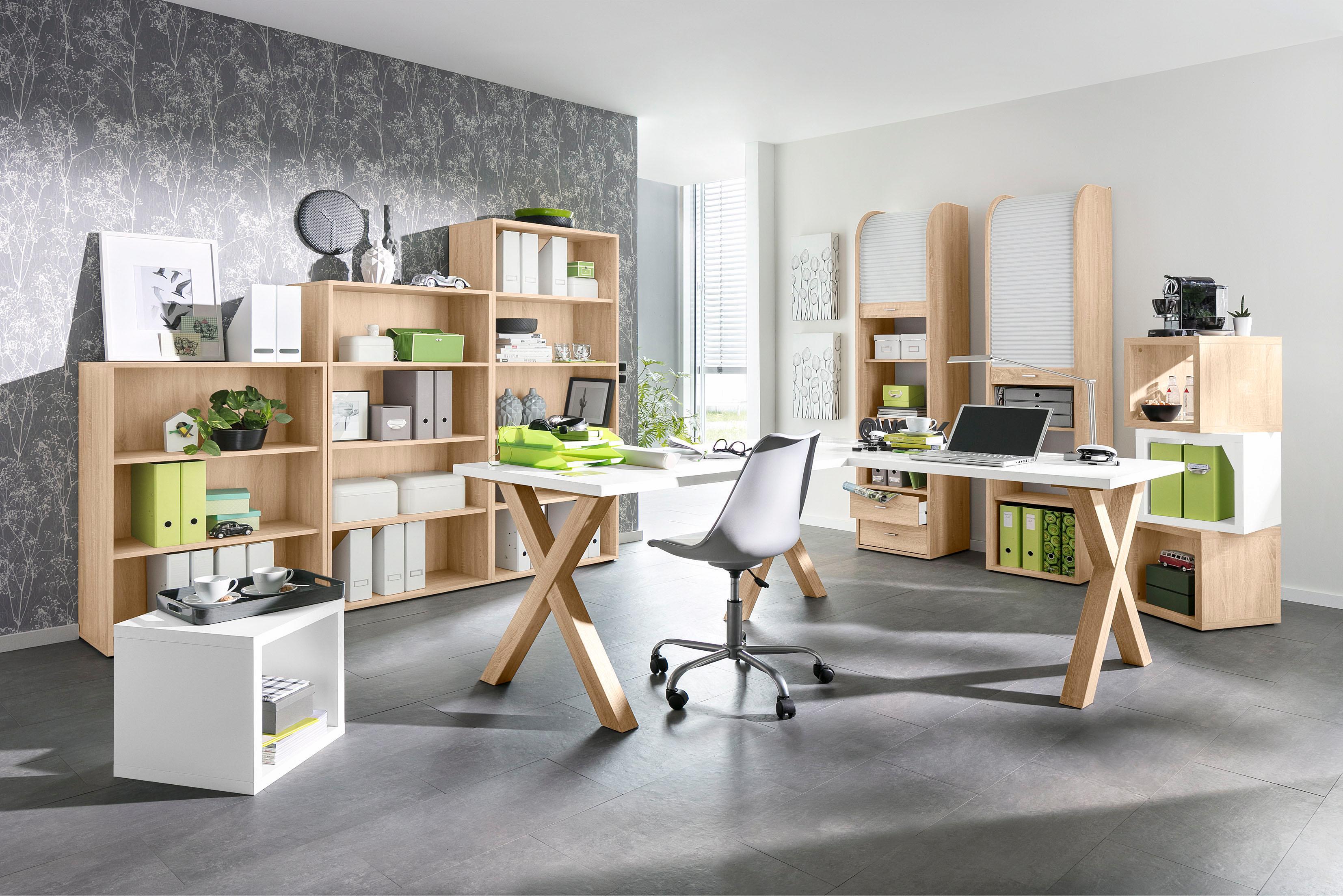 Standregal MÄUSBACHER "Mio", braun (eichefarben), Regale, Standregal eichefarben Einheitsgröße